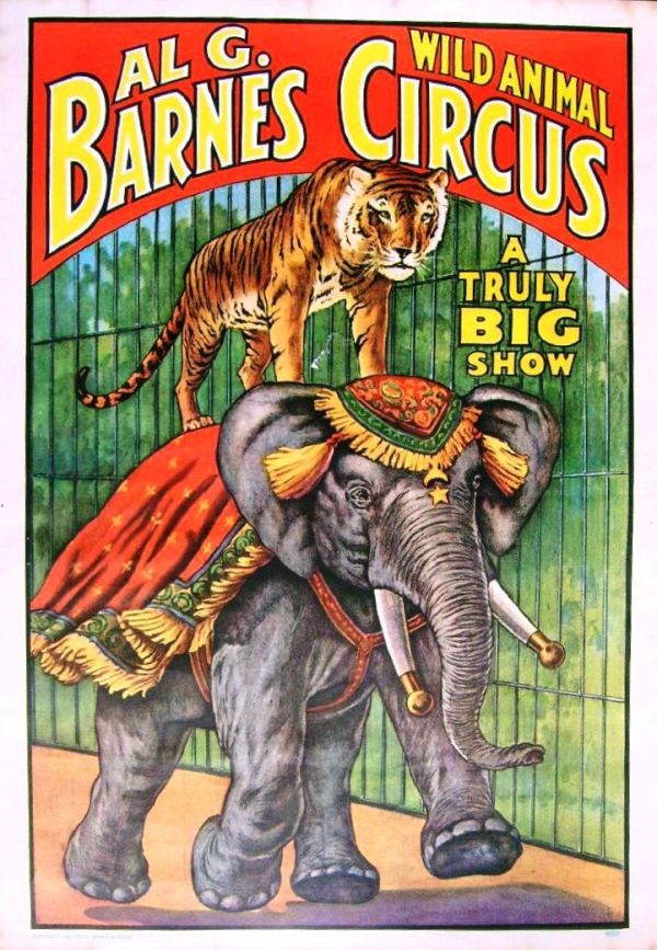 1960 Ringling Bros Circus World Museum Old Clown Poster  About13 3/8"x19" IZ1 