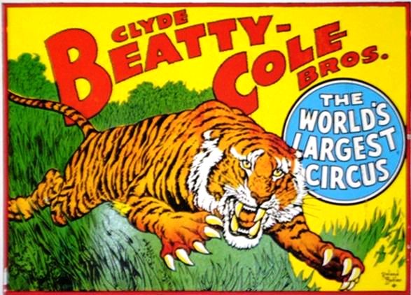 HO Barnum and Bailey CIrcus Leaping Tiger  Wagon Rare