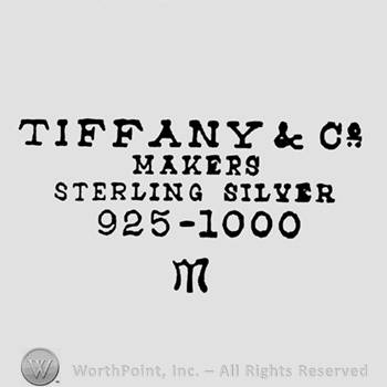 Mark con Tiffany & Co escrito en la parte superior; Makers |  # 171090