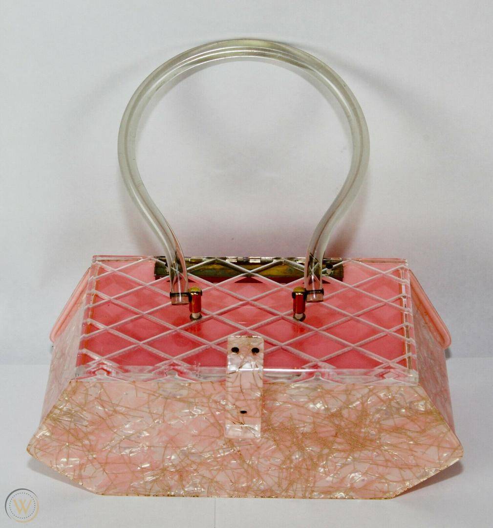 RARE Vintage Acrylic Lucite Purse #Awesome Handbags