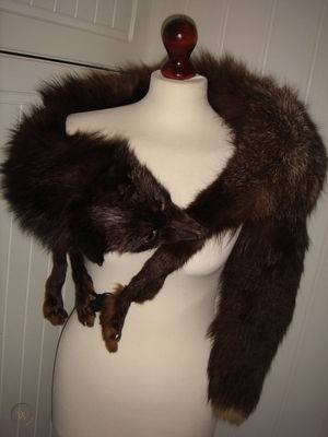 1950s vintage white tipped fox fur 360 d74c670b6094d475da8d9d6ab2c7d168 1