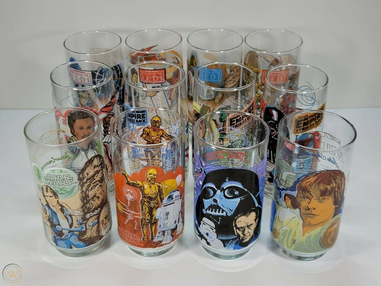 1977 Burger King Star Wars Glasses Set of Four (1A)