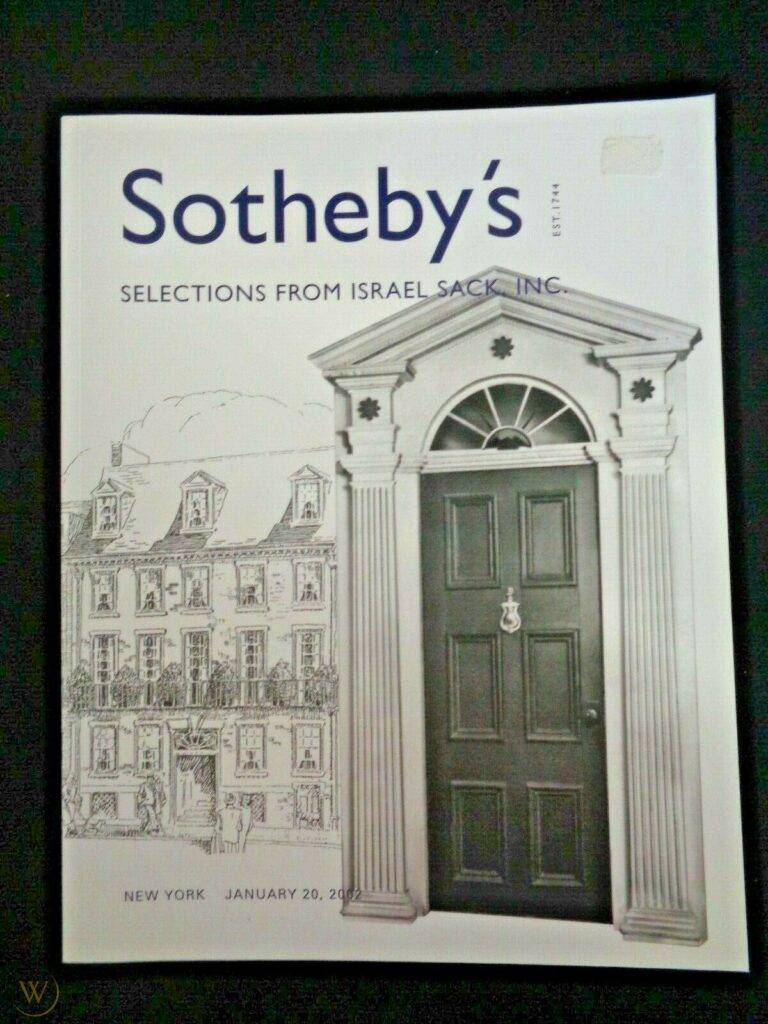 Sothebys israel sack 2002 subasta 1 b80326d51f398ae2e55718066897cd68