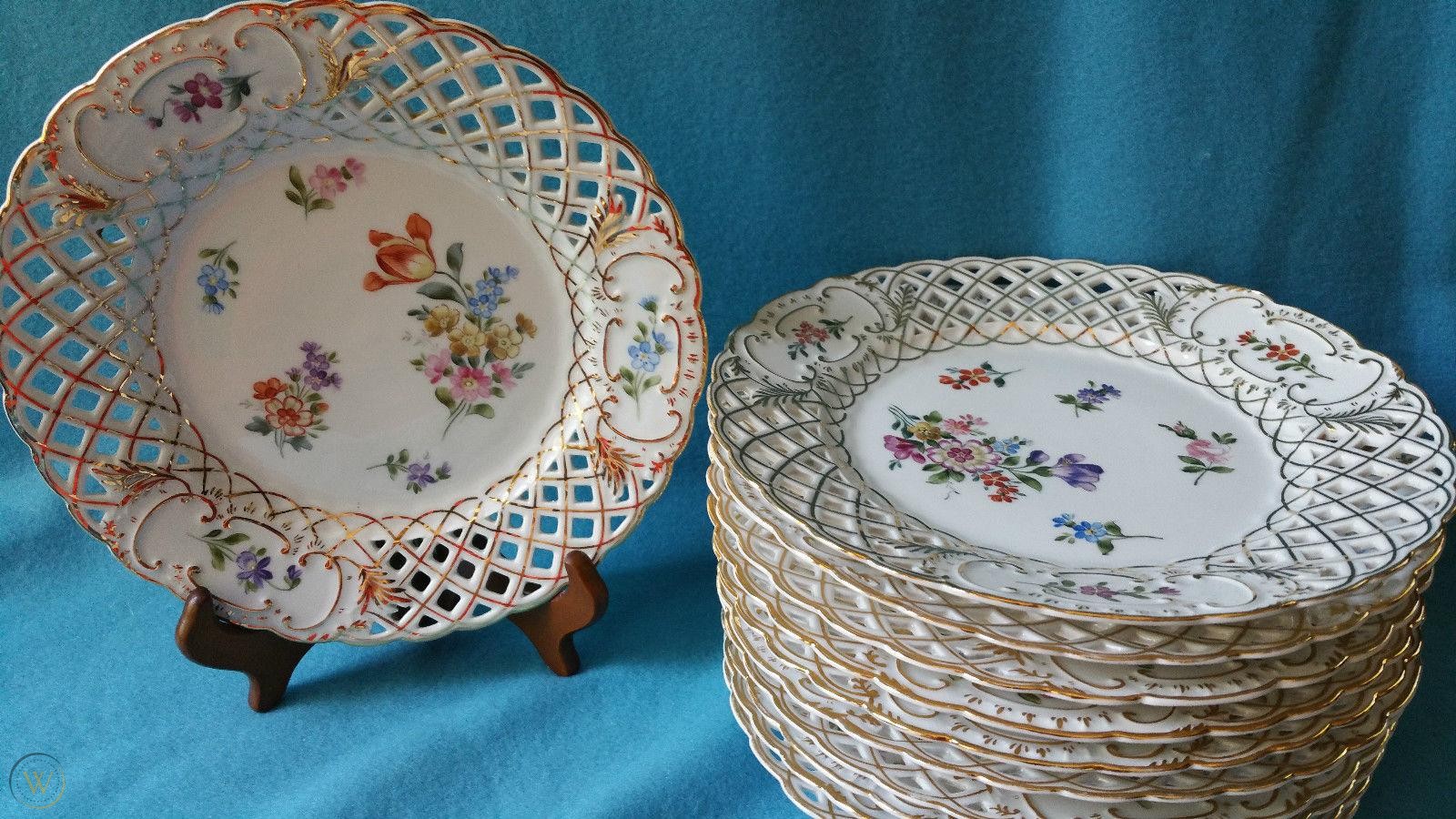 Dresden style flowers lunch plate 1 fcb0215467454406e5dae80a9bf9d6b1