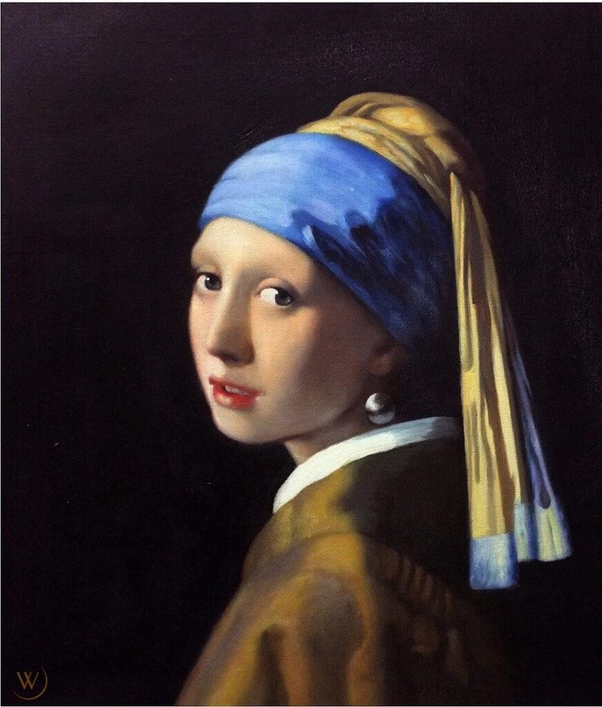 Pintura al óleo Johannes Vermeer Chica 1532b54f9ee490bed1b8468d50a66907b