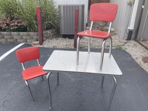 Gathering Around A Vintage Formica Kitchen Set - WorthPoint