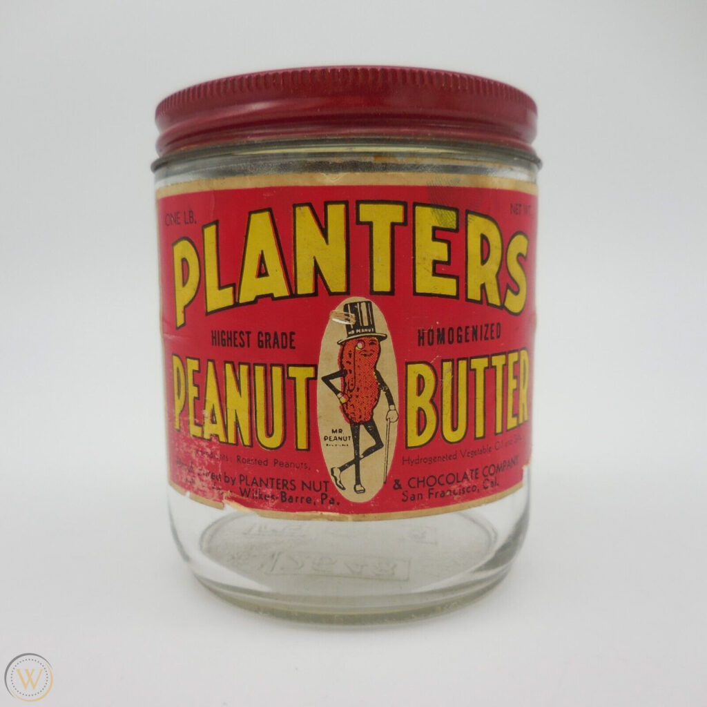 vintage planters jar