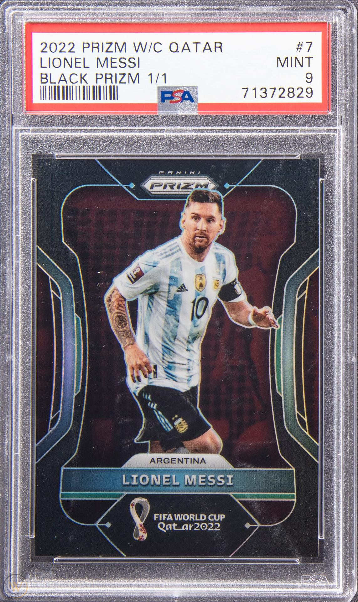 Messi 1/1 Panini World Cup of Soccer Sticker Sells High - WorthPoint