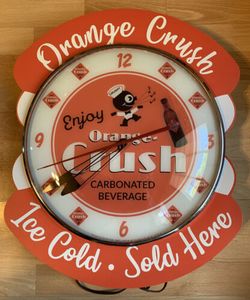 Orange Crush advertising clock