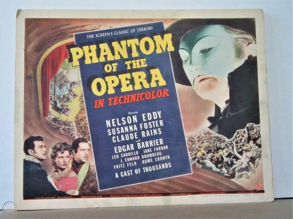 Phantom of the Opera lobby cards