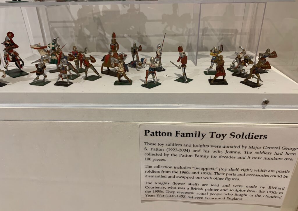 patton family toy soldiers display
