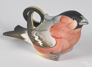 porcelain Bullfinch Teapot by designer Annette Corcoran