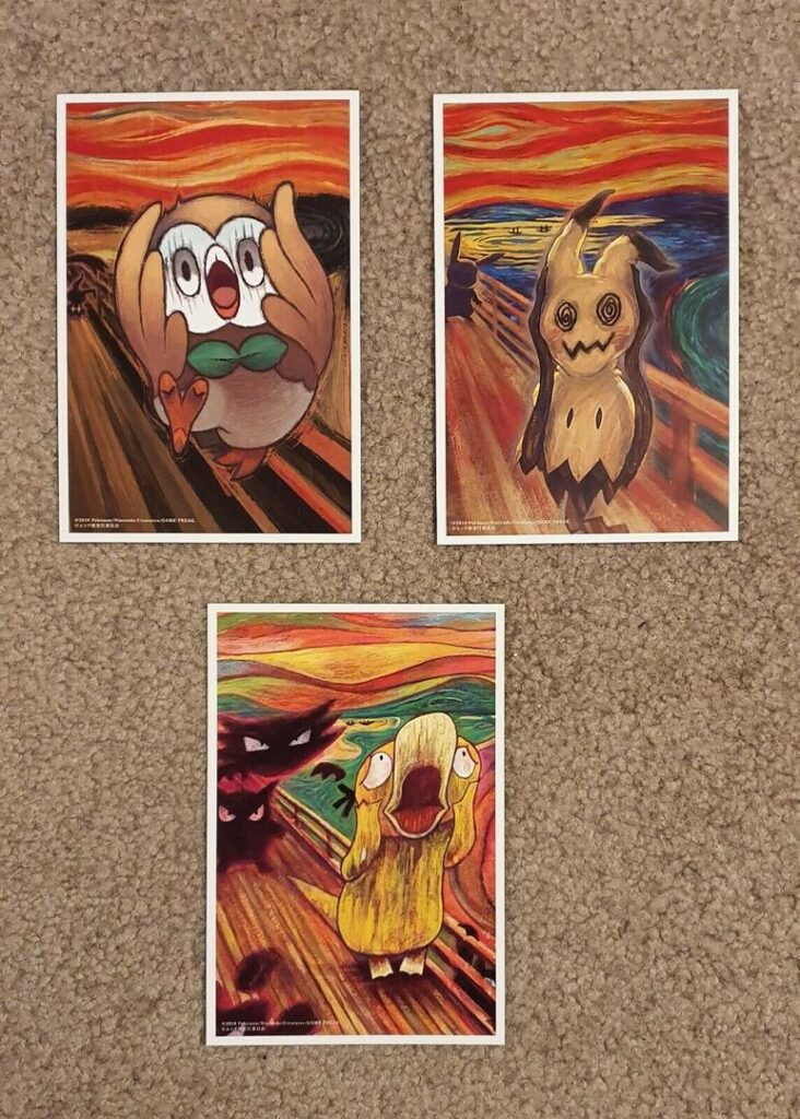 Pokémon Edvard Munch painting The Scream collaboration