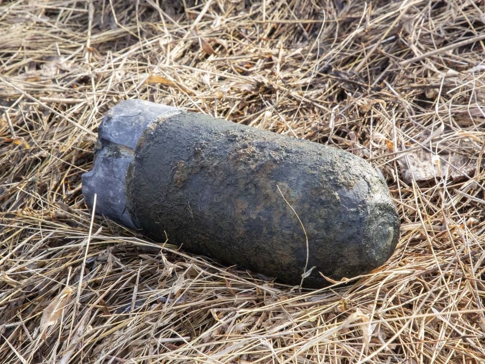 Civil War artillery shell at Gettysburg National Military Park