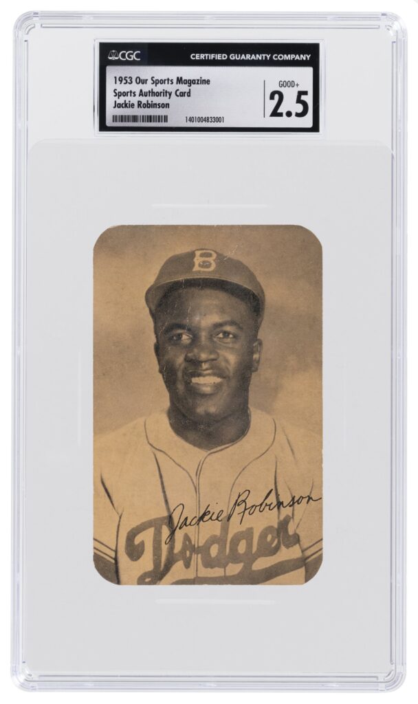 Jackie Robinson 1953 Our Sports magazine baseball card Hake's Auctions