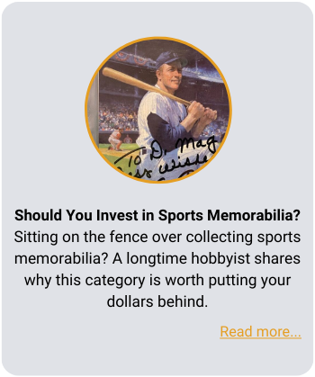 Invest sports memorabilia callout